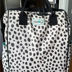 Swig Black and White Women's Backpack Cooler
